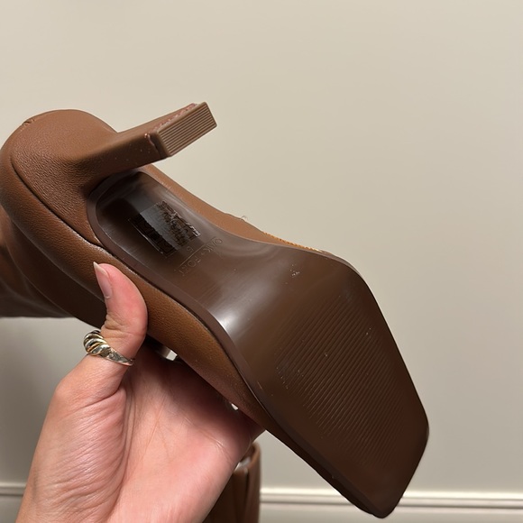 Brown Square Toe Boots - Picture 4 of 5